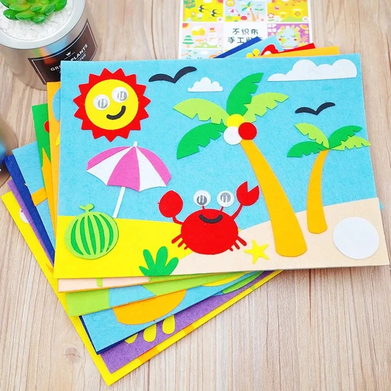 

20 шт., креативные детские наклейки для рисования, художественные наборы для детей, игрушки для рисования дошкольного класса, подарок для раннего образования, вечерние игры «сделай сам»