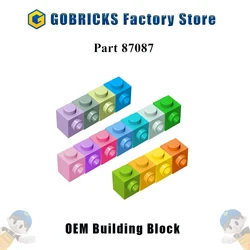 Gobricks 10PCS Moc 87087 Assembles Particles 1x1 Block DIY Building Blocks with Bumps Compatible With Educational Toys For Kids