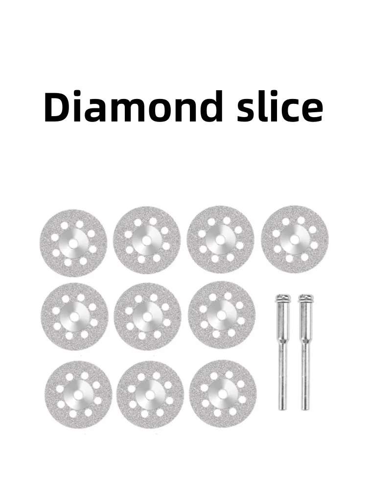Tarcza diamentowa z trzpieniem do narzędzi obrotowych Dremel, mini ostrze do kamienia, szkła, płytek, metalu, ceramiki, precyzyjne narzędzie do cięcia. — zdjęcie 2