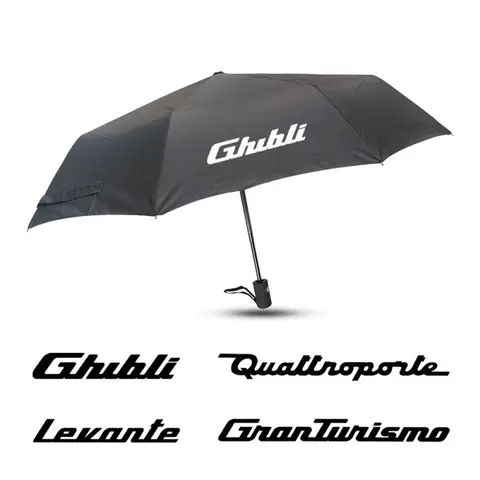 Car Styling For Maserati Ghibli GranSport GranTurismo Levante MC20 MC12 QUATTROPORTE Fully Automatic Folding Custom Car Umbrella