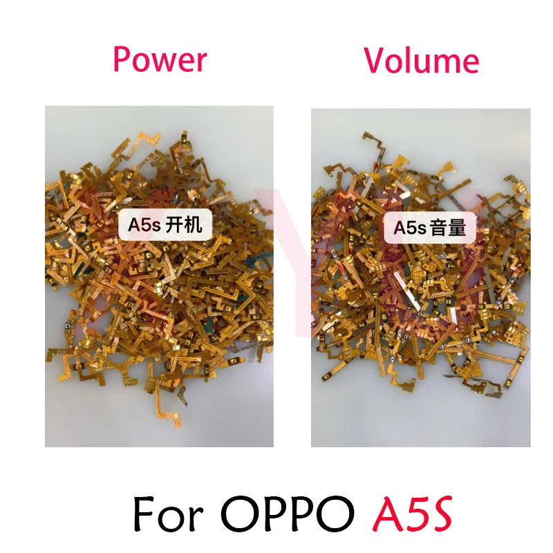 

10PCS For OPPO A15 A16 A17 A17K A35 A5S Power On Off Switch Volume Key Button Ribbon Flex Cable