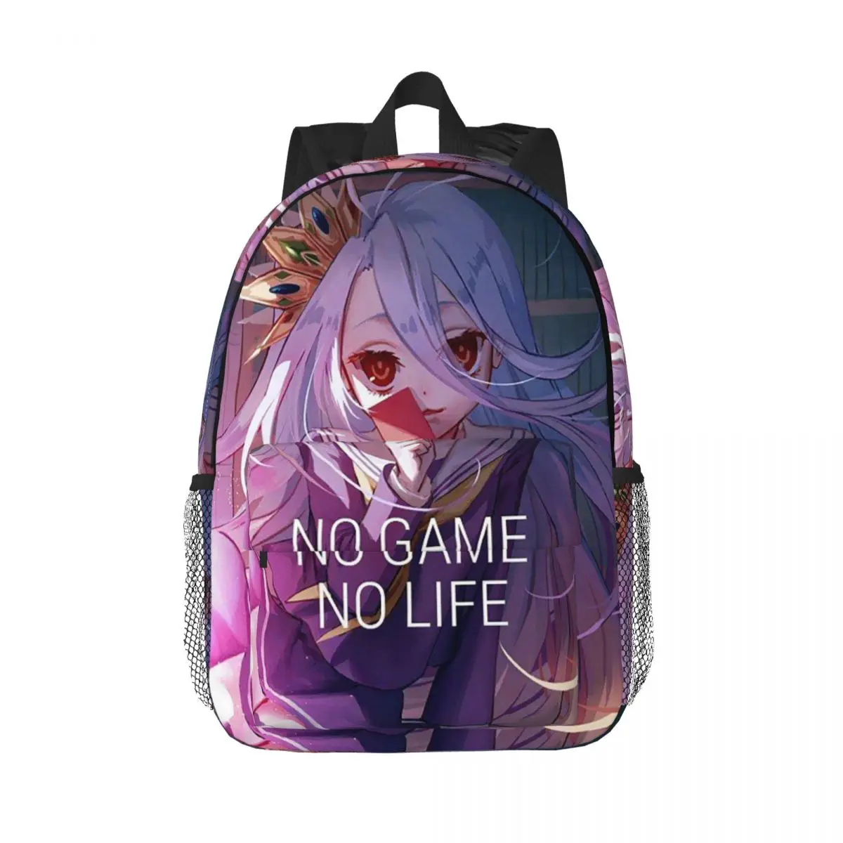 

Рюкзак Shiro No Game No Life в стиле аниме, горячая распродажа, рюкзак большой емкости для мальчиков и девочек, сумка для книг, сумки на плечо для мужчин, женщин, детская школьная сумка