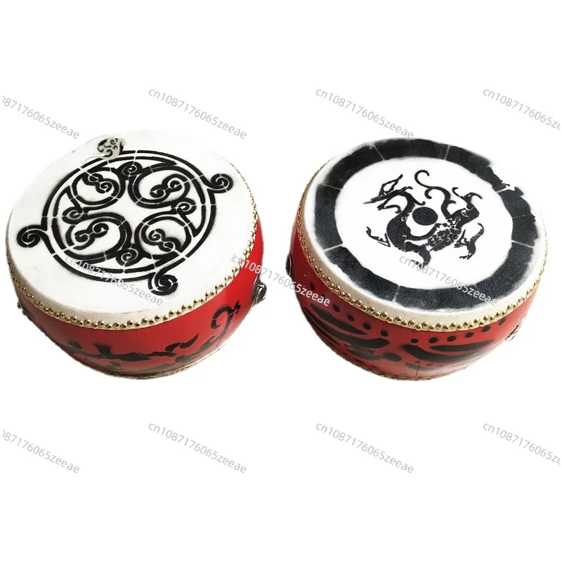 

Stepping Drum Han Tang Xianghe Song Dance Props Adult and Children Standing Drum Cowhide Thickened Performance Drum