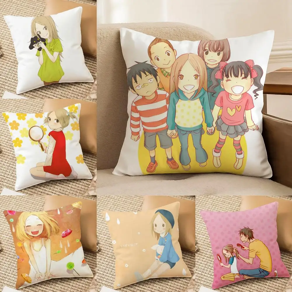 U-Usagi Drop Bunny Drop Cushion Cover Plush Fabric Soft Double-Sided Printed Sofa Home Decor Fine Winter Gift Pillow Case