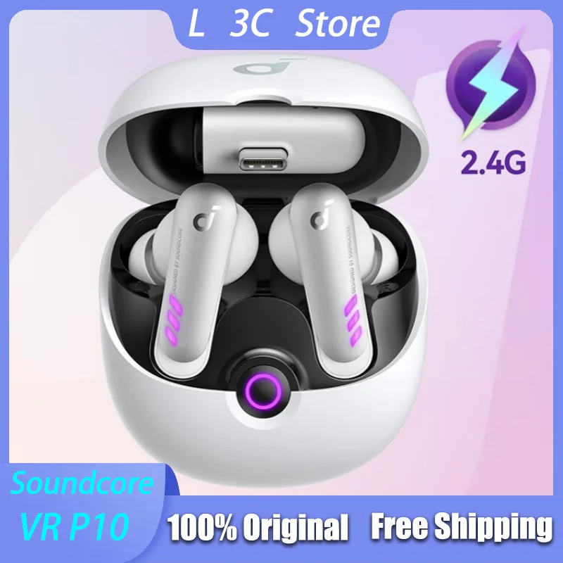 

Soundcore VR P10 True Wireless Gaming Headset 30ms Ultra-low Latency 2.4G Bluetooth Earphones Custom Earbuds Gaming Earphones