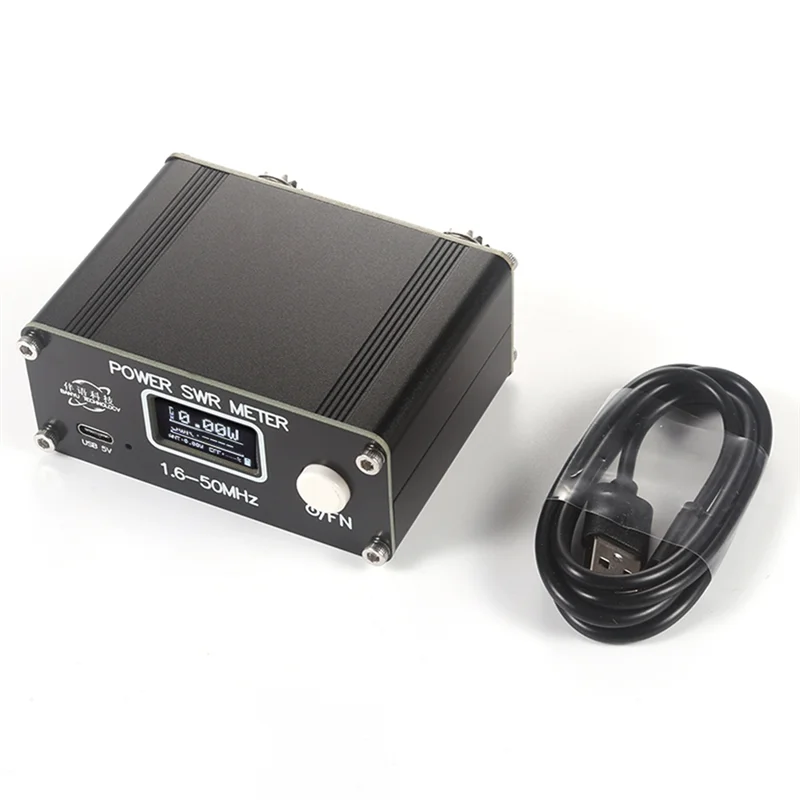 

A63X-SWR Power Meter SWR Meter 1.6-50Mhz 150W SWR Shortwave Standing Wave Meter FM/AM/CW/SSB With Display