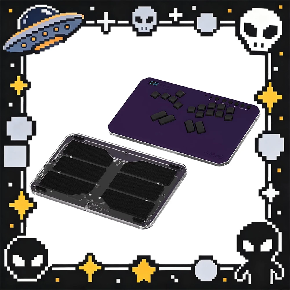 

Беспроводная клавиатура DOIO KBHX-01 MAX+ с корпусом из алюминиевого сплава и акрила, обработанным на ЧПУ, с функцией быстрого отсоединения, быстрой регулировки яркости, игровая клавиатура.