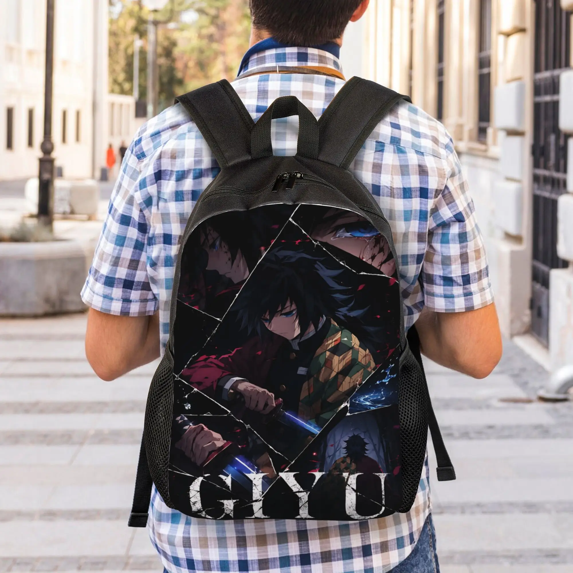 Fashion Halloween Demon Slayer Backpacks Its Bag  mochila Outdoor Sturdy Shoulder Rucksack