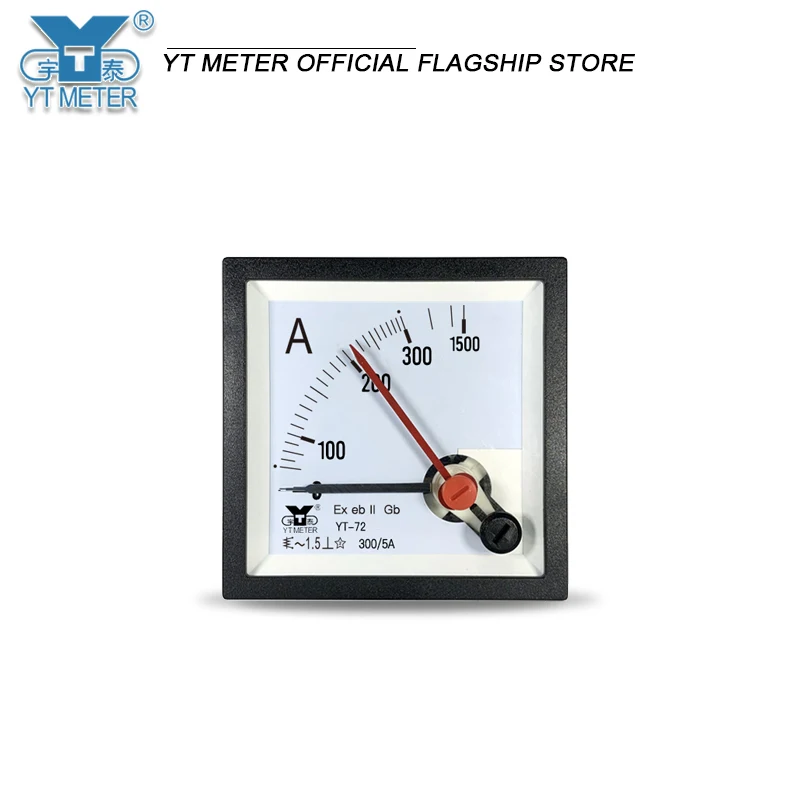 CP72 explosion-proof 5x double needle ammeter 30/50/100/5A 5x overload AC meter YT72BE72