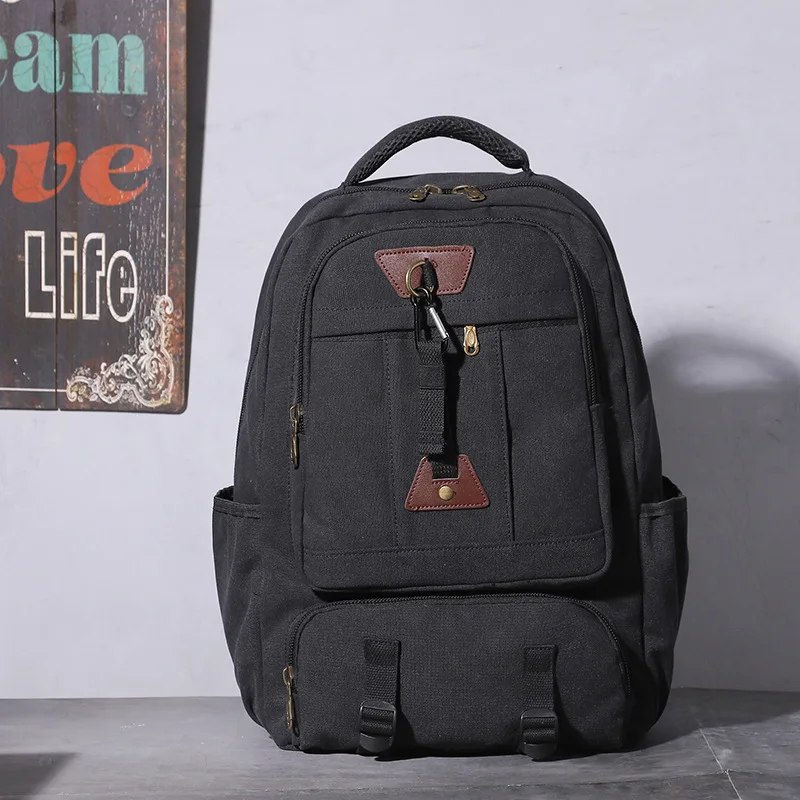 Canvas Climbing Backpack large capacity Hiking Camping Commuting Outdoor Travel Sports Bags Laptop Business Trip Schoolbag сумка