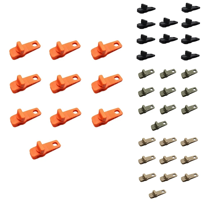 10 pçs toldo corda braçadeira lona braçadeira clipe de lona reutilizável tenda crocodilo clipe tenda dossel clipe para toldos acampamento durável preto