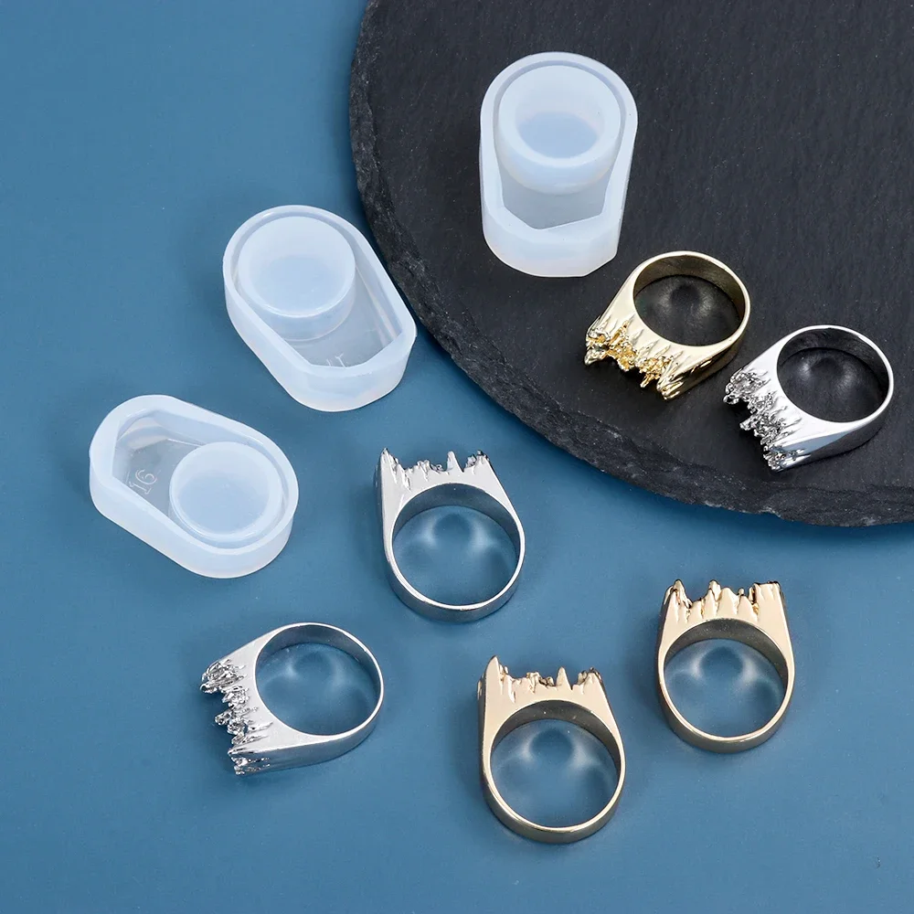 Premium Silicone Molds for Jewelry Making Set of Pendant Ring UV Epoxy Resin Casting DIY Craft Art Clay Polymer Tools