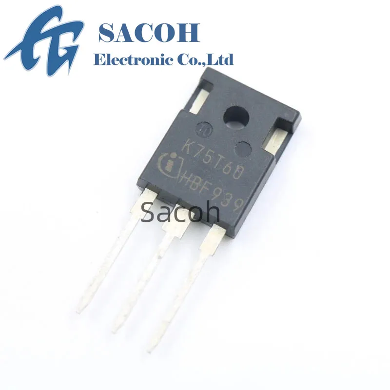 

Genuine New Original 5PCS/Lot IKW75N60T K75T60 IKW75N60TA K75T60A 75T60 75N60 TO-247 75A 600V Power IGBT Transistor