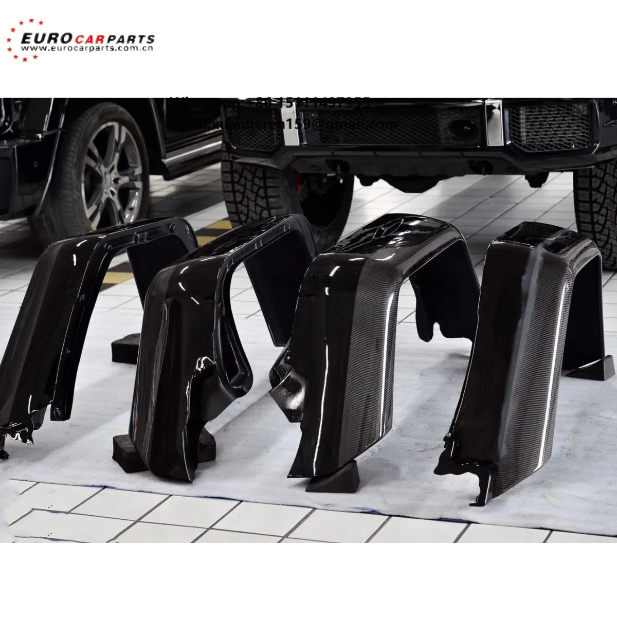 

Расширители колесных арок из карбона для G-Wagon W463 4x4, ширина 18 см, для моделей W463 G500 G55 G350