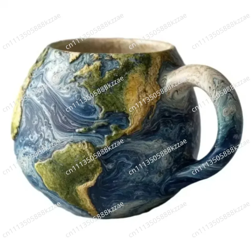 Interstellar Cosmic Resin Coffee Mugs Celestial Shaped Cups Collection Moon Mars Jupiter Saturn Neptune Uranus Unique Mug Design