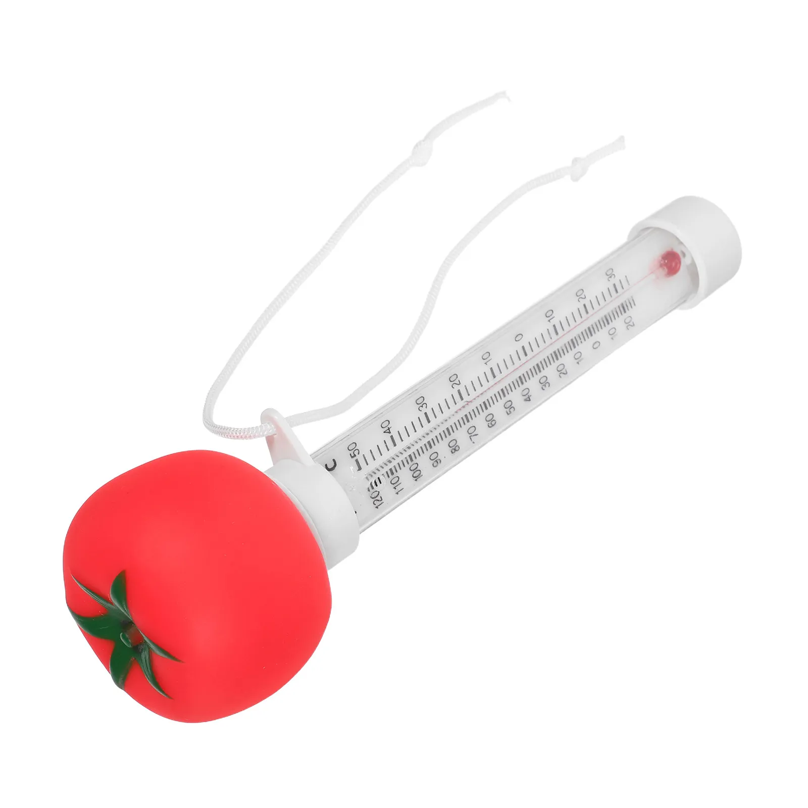 

Легкочитаемый большой плавающий термометр в виде мультяшного персонажа для детских бассейнов, гидромассажных ванн, прудов, для контроля температуры воды, Томат