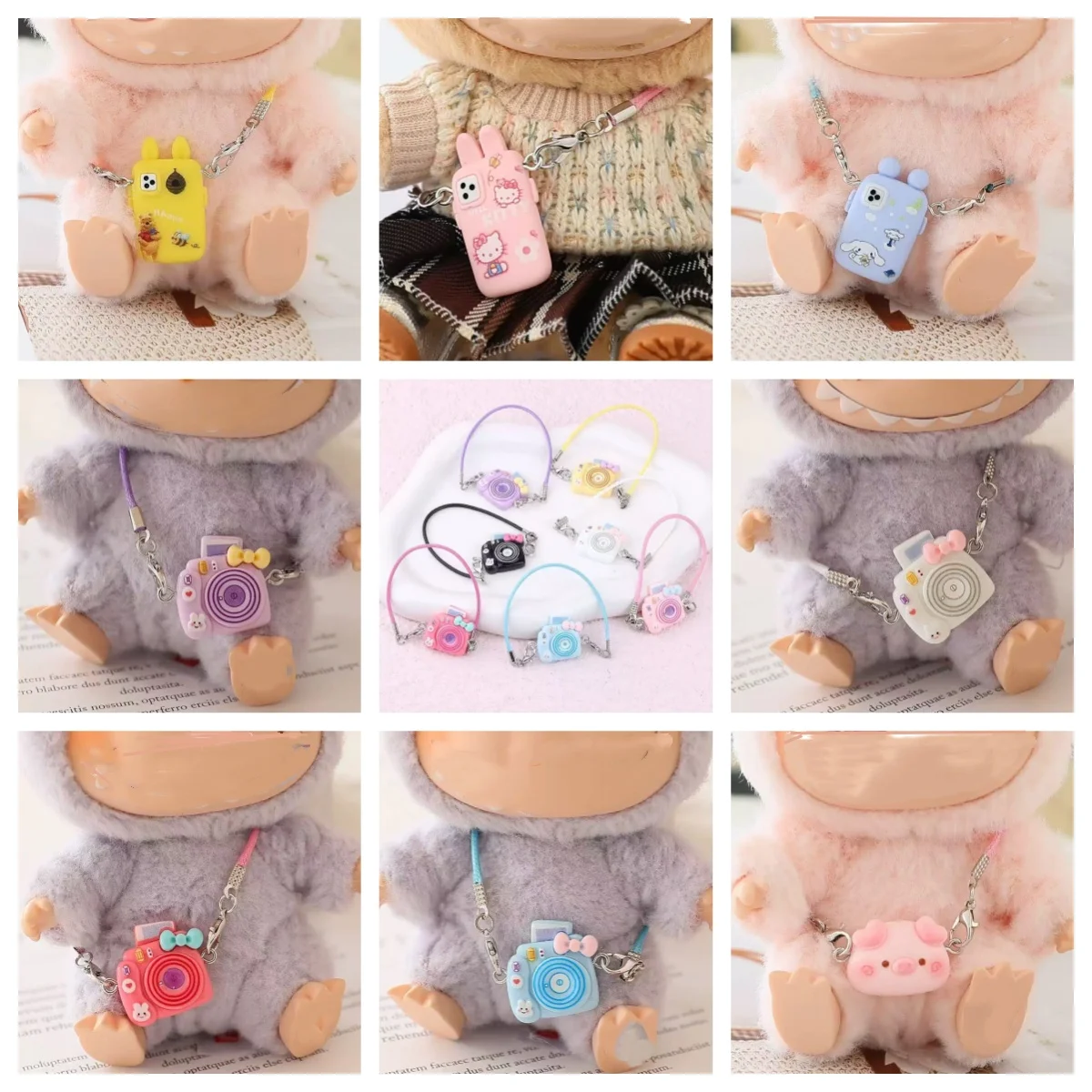 

Аксессуары для LaBus, аксессуары для Crybaby, сумка для телефона в мультяшном стиле, плюшевые аксессуары для кукол, подвесной вентилятор, подарок на день рождения