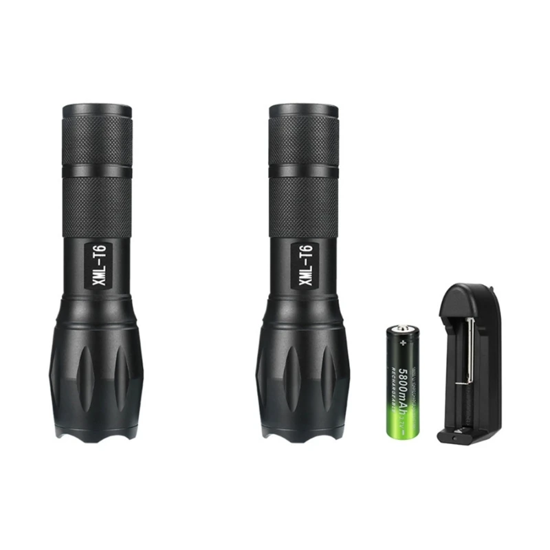 Handheld Flashlight Bright Pocket Torch Watertight Flashlight Cycling Camping