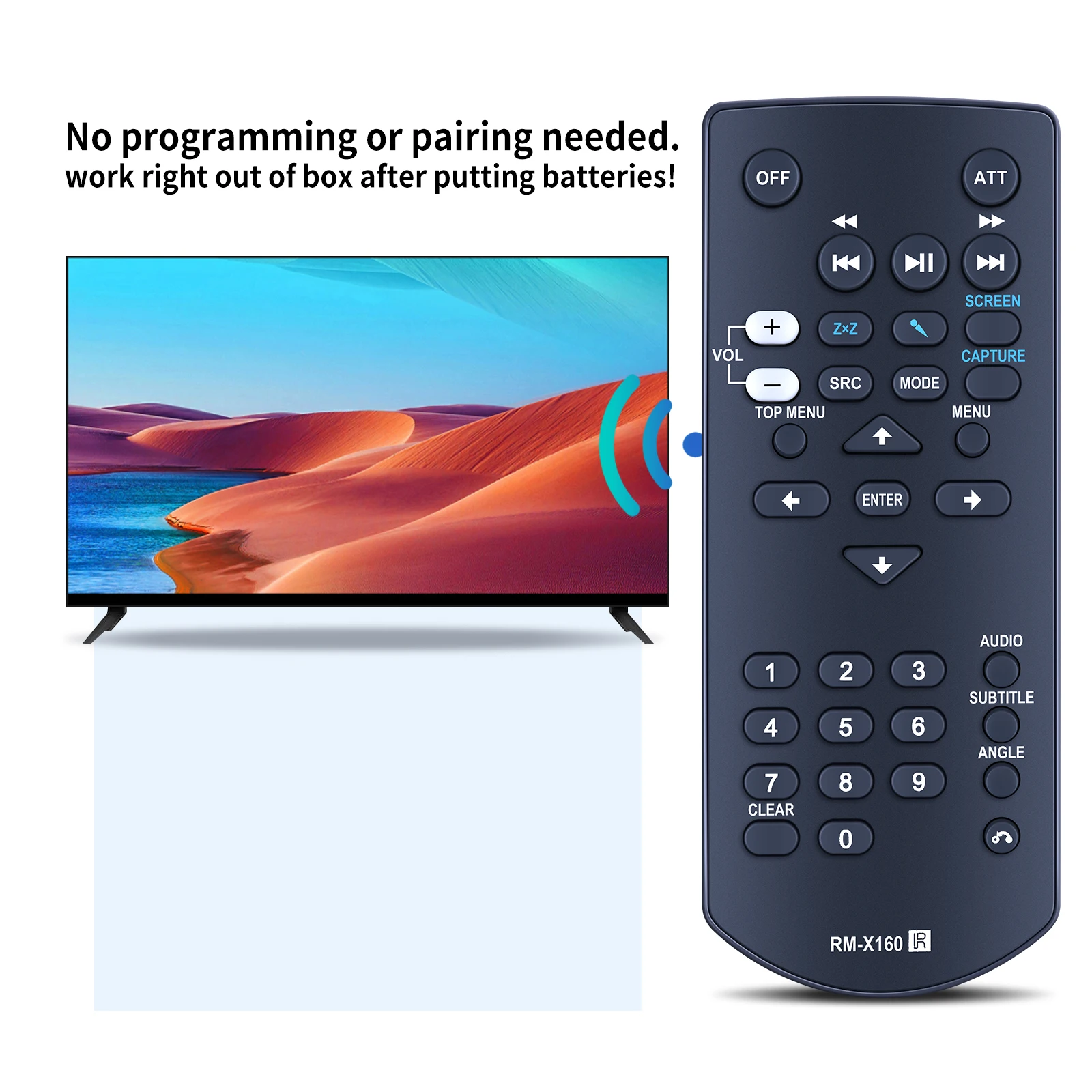 جهاز تحكم عن بعد جديد RM-X160 لنظام ستيريو السيارة المركزي SONY XAV-W1 AV