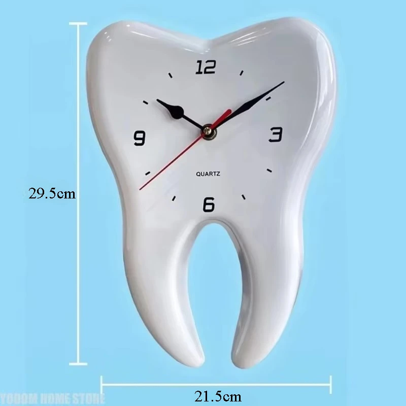 Creative Tooth Wall Clock Decor Wall Clocks Silent Art Mural Clock Luxury Modern Cartoon Watches Living Room Home Decoration