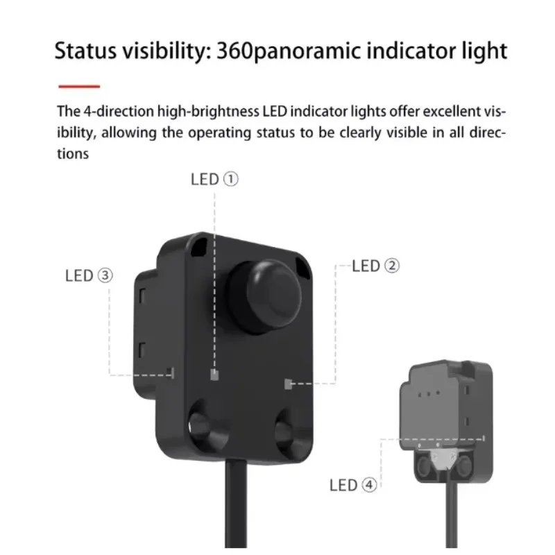 NPN PNP NO NC 24vdc PU05 Series Button Type Photoelectric Sensor
