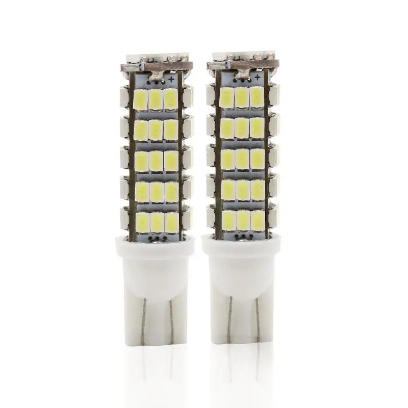 2 sztuk Super jasne T10 68LED 68LED SMD samochodów 68smd 3020 klin lampy obrysowe żarówki