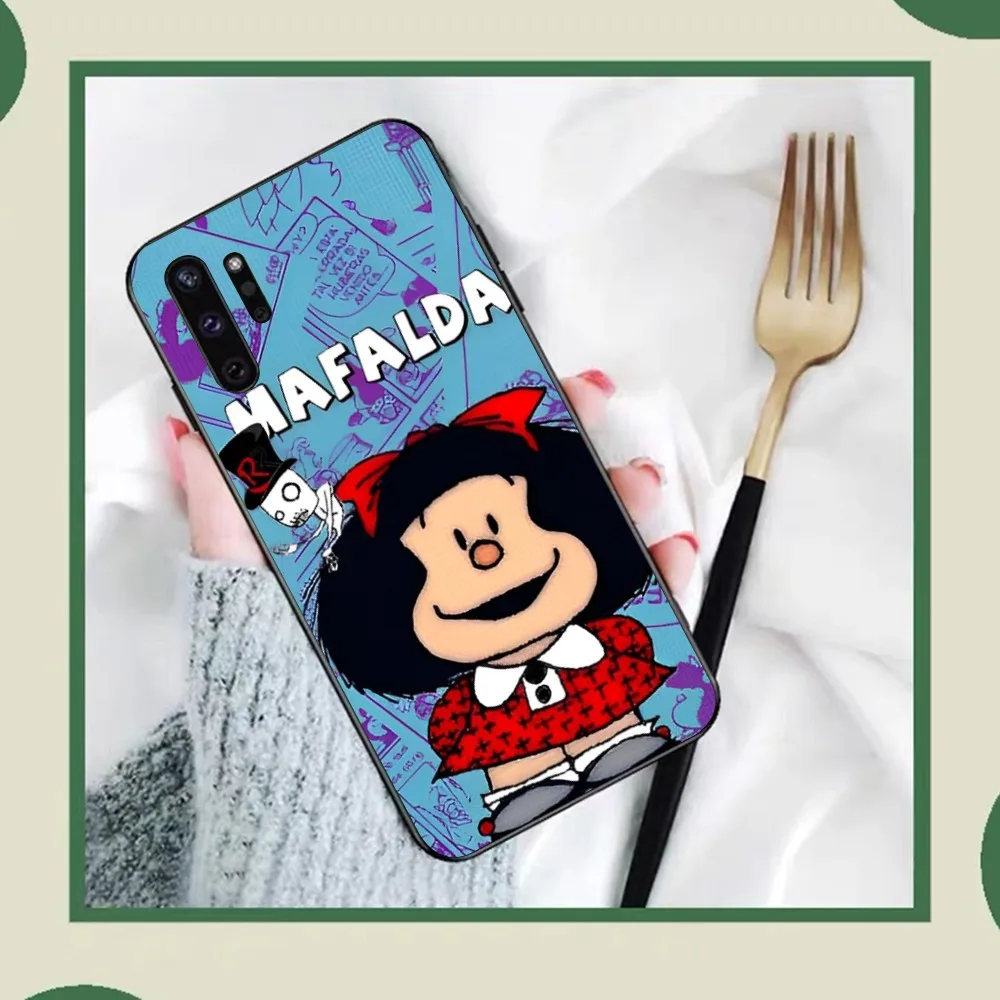 Cute Cartoon Mafalda Phone Case For Samsung Note 8 9 10 20 pro plus lite M 10 11 20 30 21 31 51 A 21 22 42 02 03