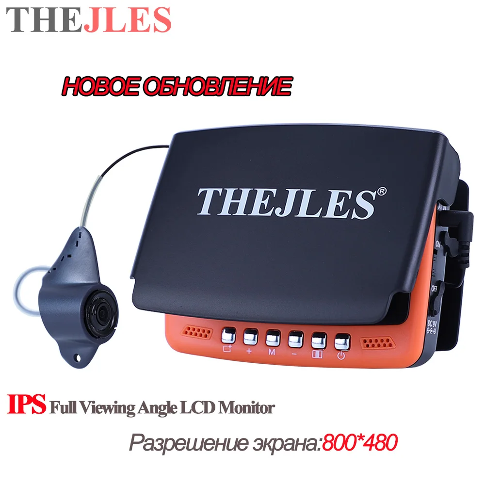 THEJLES 800 * 480 IPS4.3 Inch Color Visual Fishing Device 1000Tvl Waterproof Grade IP68 Underwater Camera With 8 Infrared Lights