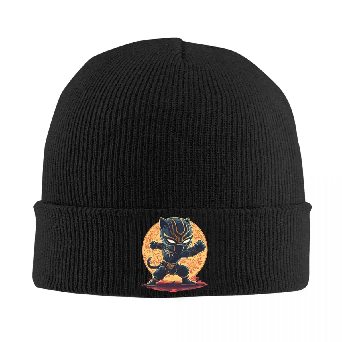 Black Panther Outdoor Hats MARVEL Super Hero Thin Hat Bonnet Special Skullies Beanies Caps Men Women's Earmuffs