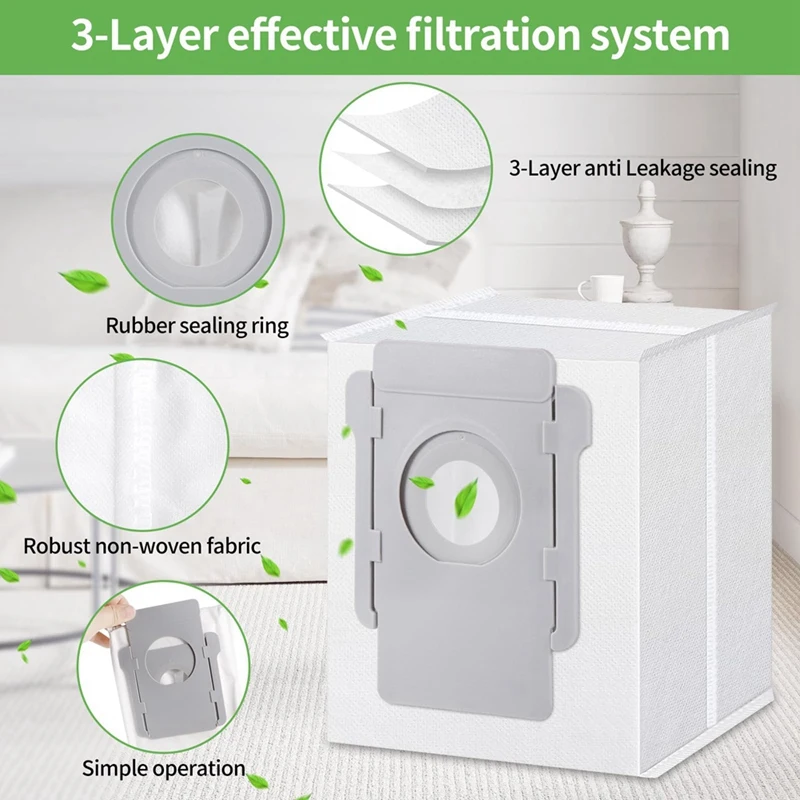 حقائب مكنسة كهربائية لـ irobot roomba i7/i7 +/i3 plus/i3 plus/i4 +/i6 +/i6 plus/i8 18 +/j7 j7 +/s9 + s9 plus