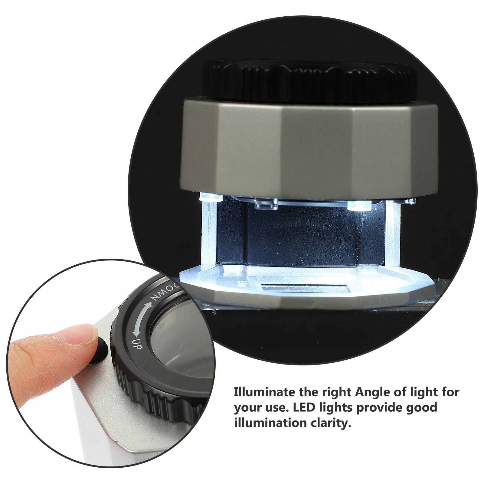 

Strong Glass With Light Jewelry Magnifier Illuminate Loupe Optical Glass Handheld For Antiques Models