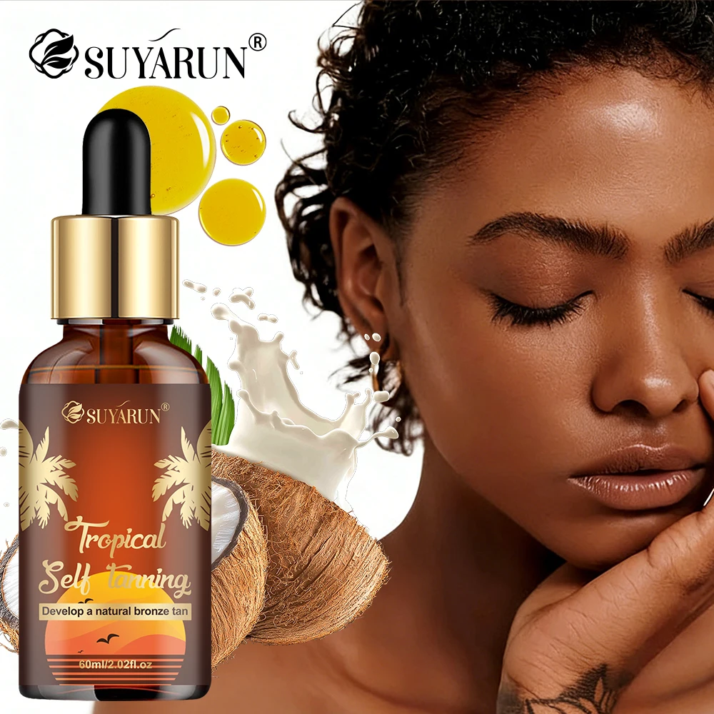 SUYARUN Niacinamide Tanning Drops for Natural Glow & Even Skin Tone - Anti-Dark Spots & Fast Shipping.