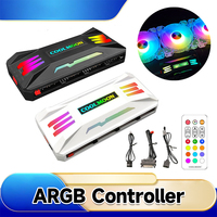 COOLMOON RGB Controller 4Pin PWM 5V 3Pin ARGB Cooling Fan Smart Remote Control
