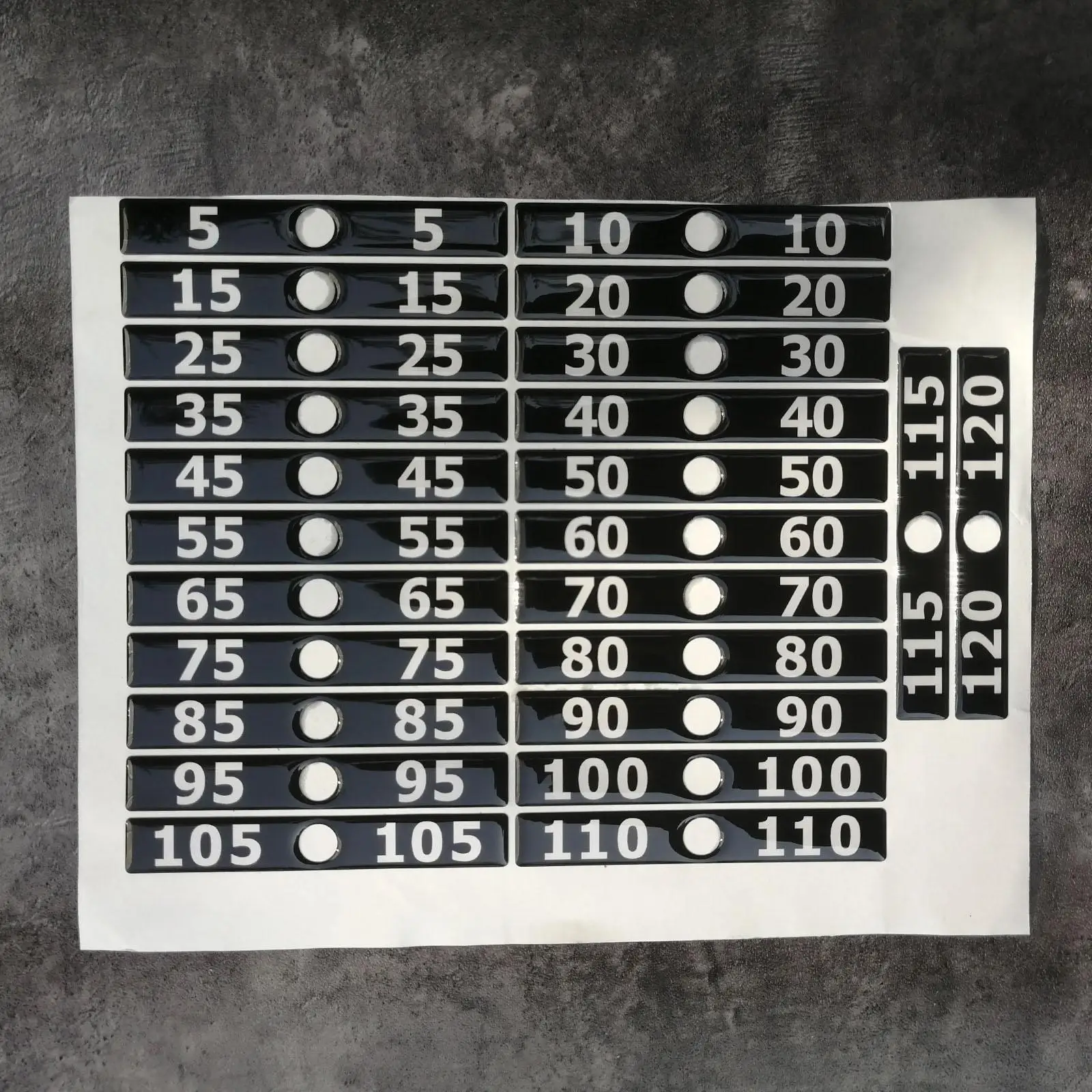 Weight Training Accessories PVC Weight Stack Labels for Gym Resistance Bands and Indoor Workout