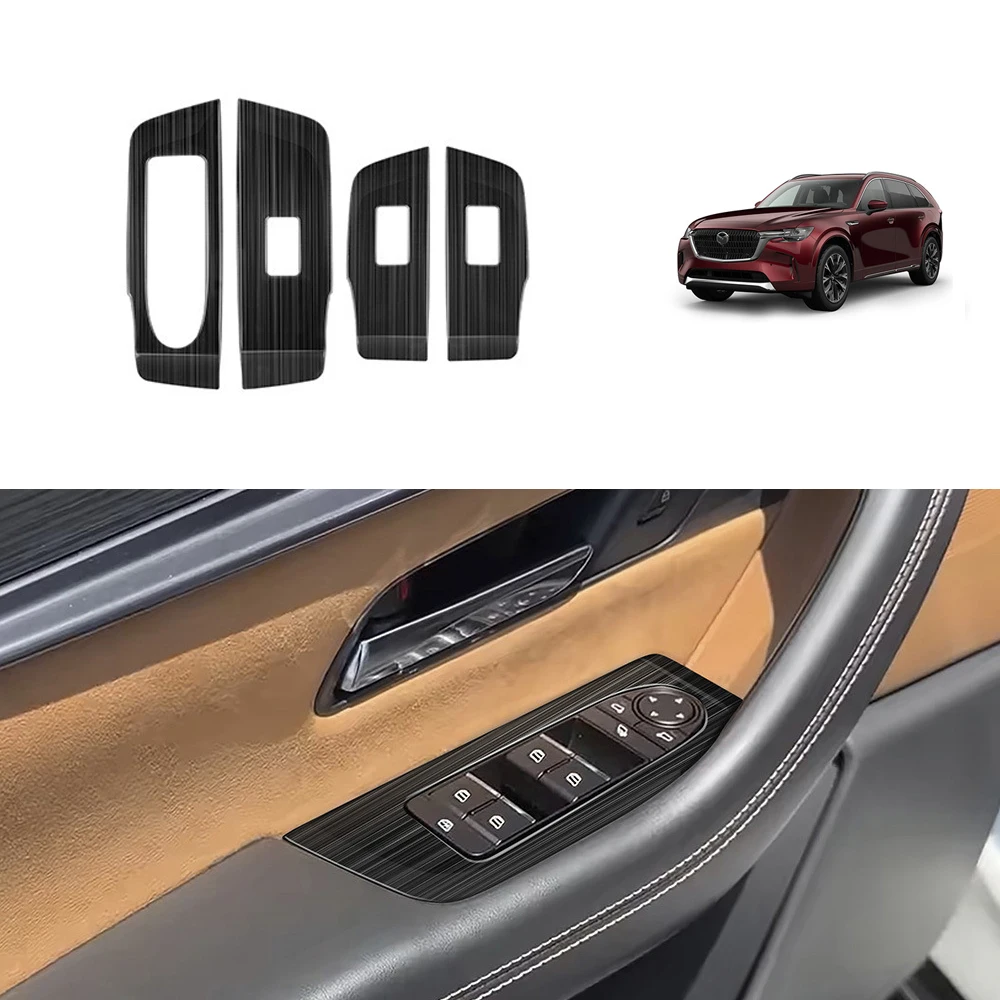 

Car Interior Stickers, Compatible with Mazda CX-90 2024 Model Glass Lift Panel Stickers, car Interior Accessories