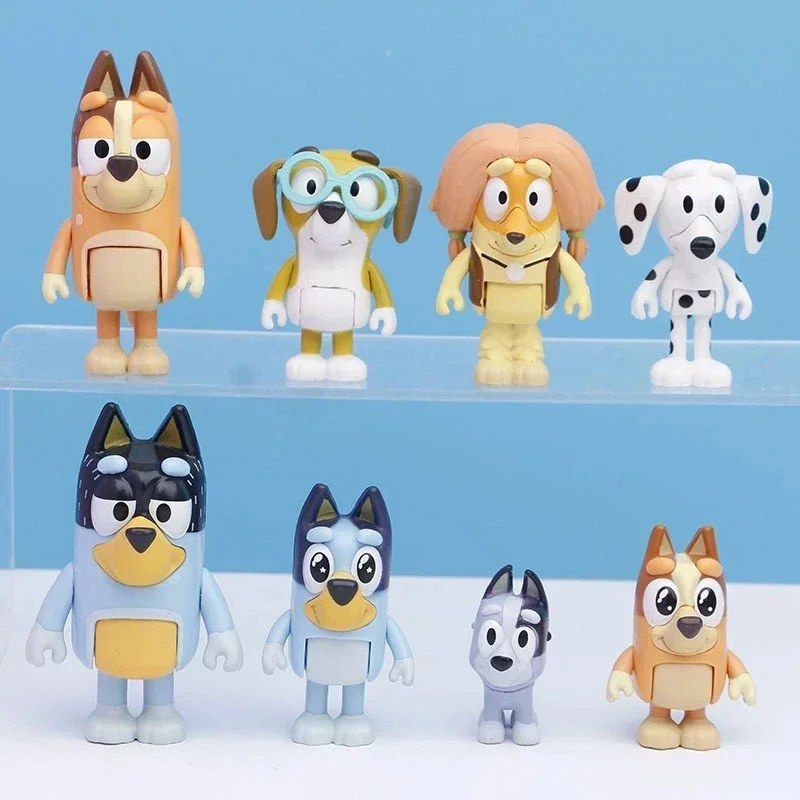 Bluey Family Character Model Decorations Cute Puppy Movable Joints Decorations Mini Pvc Character Model Toys Children'S Gifts image 5