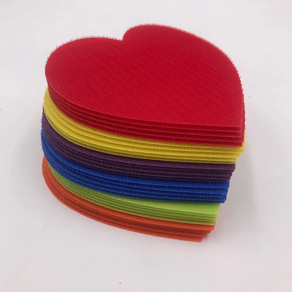 

30Pcs Education Game Carpet Spots Hook and Loop Assorted Color 125Mm Rug Markers for Kindergarten Floor Spots Rug Markers