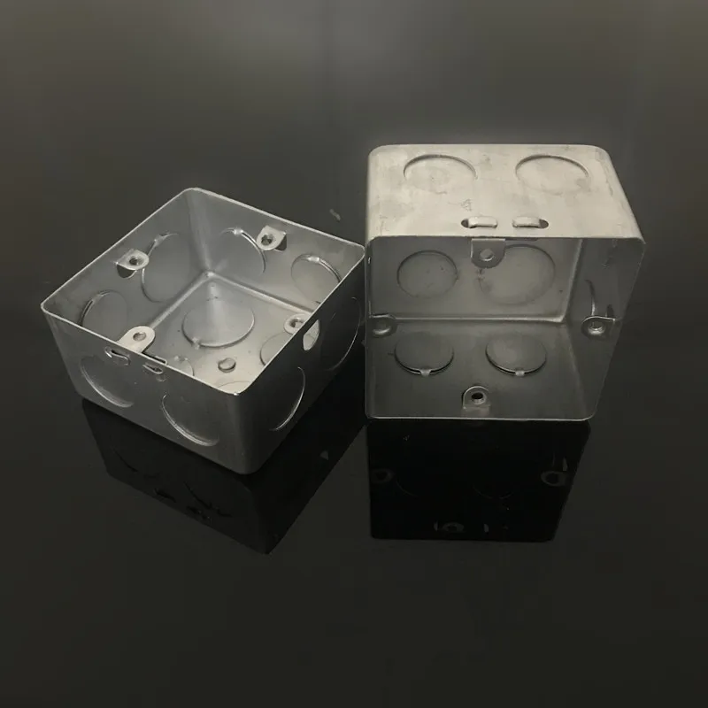 Type 86 Concealed Bottom Wire Box H60/70/80/100 Stretching Box Metal Galvanized Junction Box
