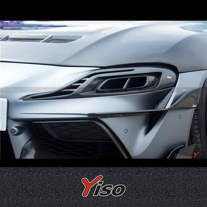 

Suitable for SUPRA A90 YISO Air intake headlight Modified encirclement Carbon fiber SUPRA A90 YISO Air intake headlight