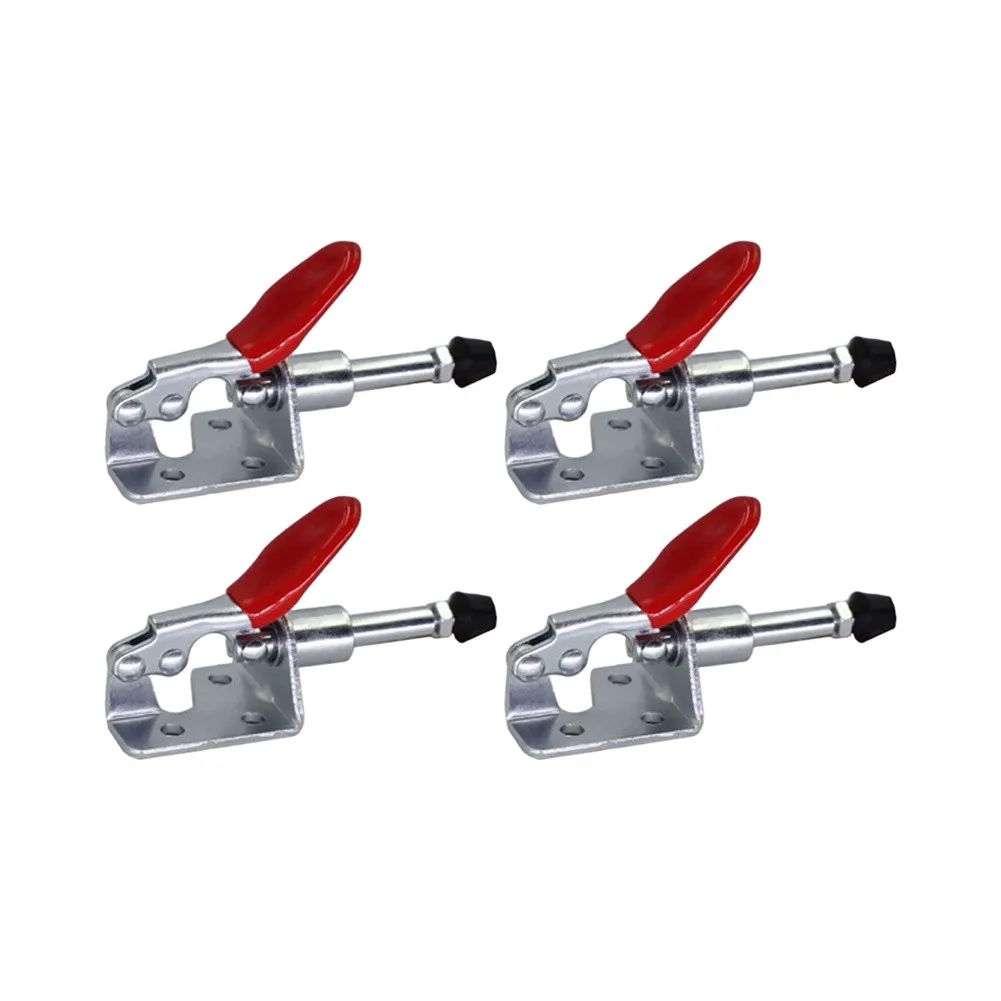 4pc Red Silver Steel Clamp GH-304EM For Secure Sheet Metal Holding Welding Repair DIY Hand Tools Set