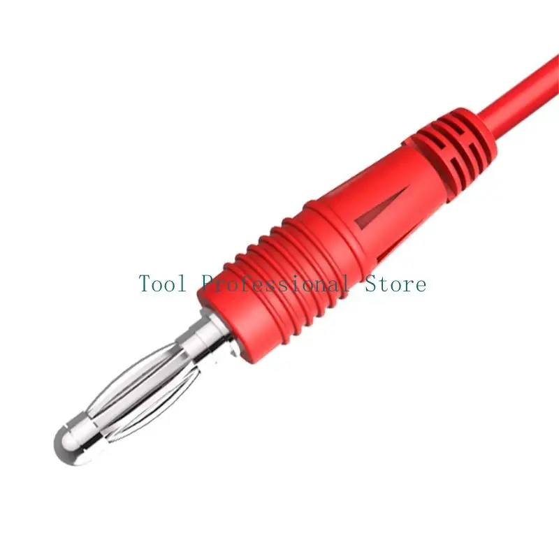 57QF Set of 4 Strong PVC Banana Plugs Connector Offering Tool Easy Installation for Flexible Use in Engineering & Research