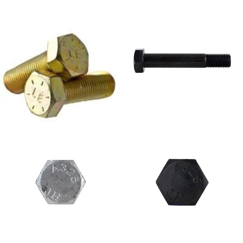 

Grade 8 Zinc Yellow Plated Hex Cap Screws 9/16-18 x 1-1/2 Fine Thread Fully Threaded 25-Pieces