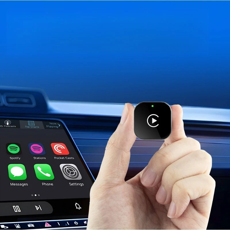 

2-in-1 CarPlay Adapter Wired to Wireless CarPlay Android Auto Converter Car Multimedia Connectivity Box for Car Accessories