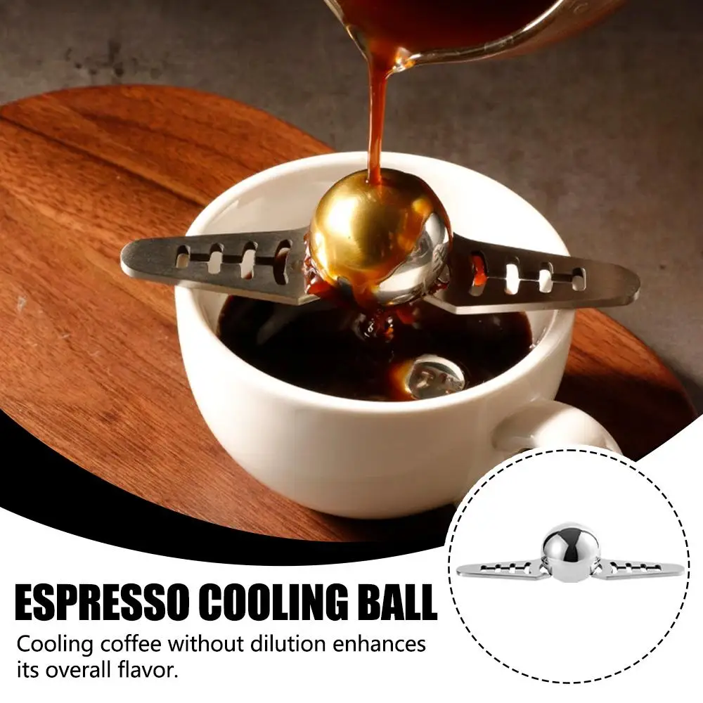 

Stainless Steel Coffee Ball for Espresso Coffee Reusable Ice Balls Coffee Cooling Flavor Enhancer Coffee Tool Kitche G2U7