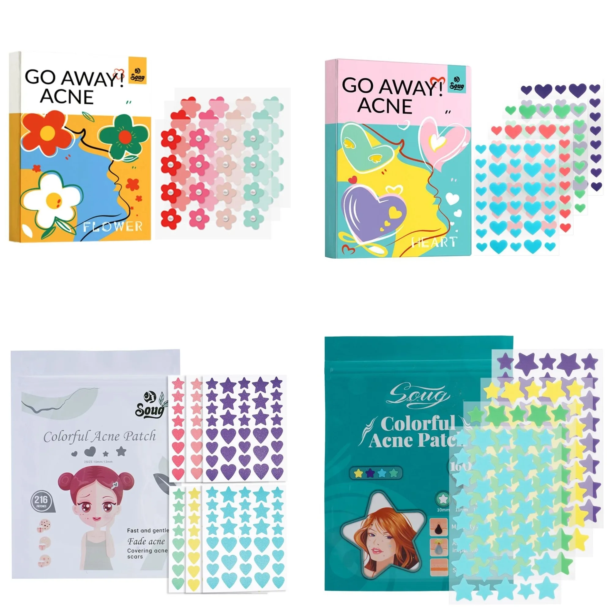 

Colorful NEW Pimple Patch Acne Colorful Invisible Acne Removal Skin Care Stickers Concealer Face Spot Beauty Makeup Tools