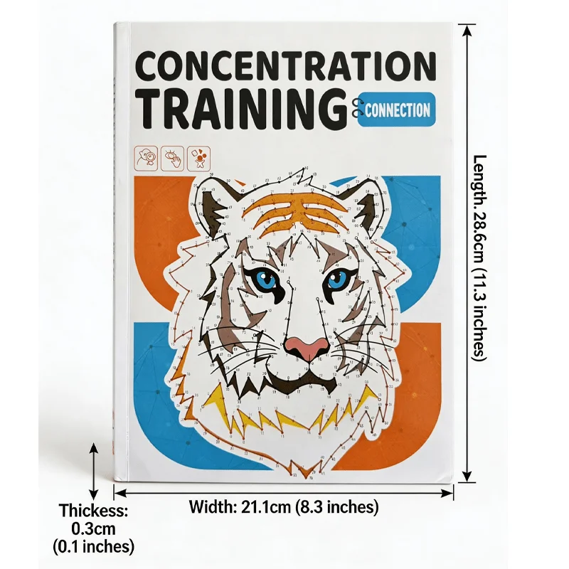 Children's Connection Drawing Book 48 Types of Point Drawing Diagrams Fun Activity Pen Control Training Color Page Drawing Book