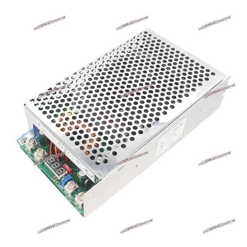 1500W high-power step-down power supply board 50A 25V-90V72V to 3V-60V adjustable with voltmeter aluminum shell