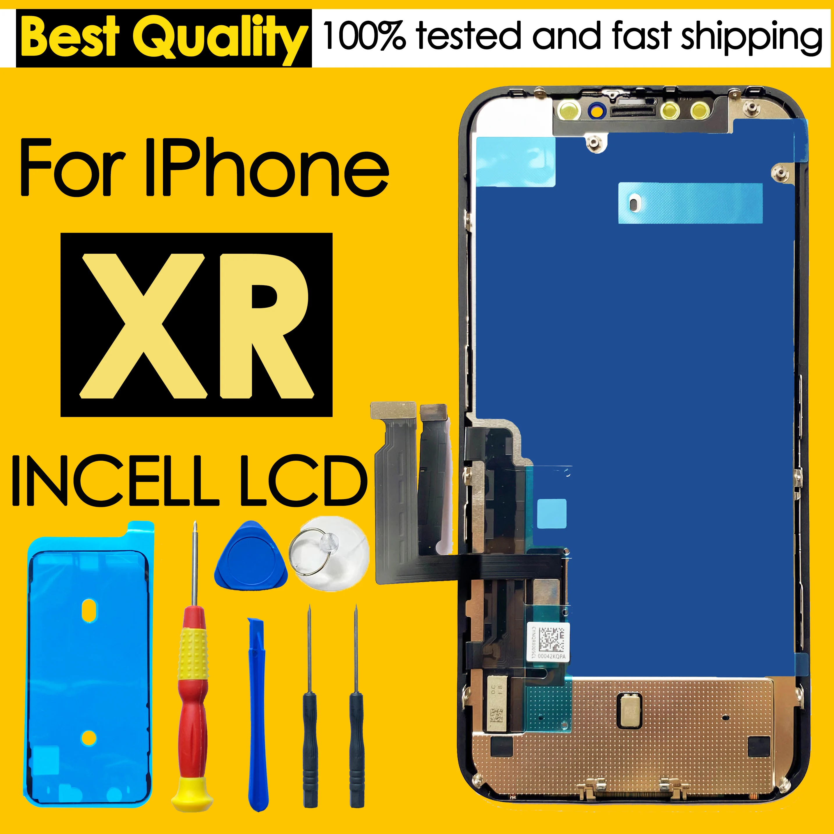 Pantalla LCD incell AAA de alta calidad para iPhone XR, reemplazo de pantalla táctil, montaje de digitalizador, piezas de reparación, Kit al por