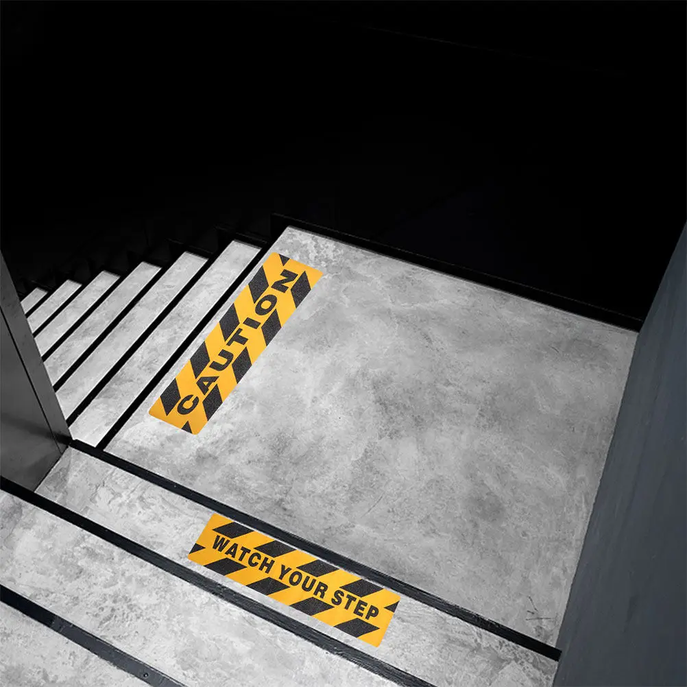 

Набор из 4-х противоскользящих лент для пола: для лестниц, проходов, уличных и внутренних зон, предупреждающие полосы для безопасности