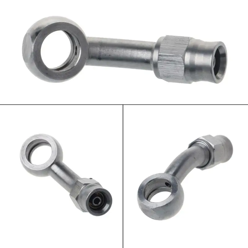 AN-3 to Metric 10mm Motorbike Brake Hose Clutch Hydraulic Oil Line Pipe Adaptor Oil Hose Banjo Fitting AN3 45 Degree D7YA